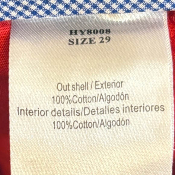 HYPERCRUSH Red Cotton Straight Leg Light Weight Chino - Picture 16 of 16